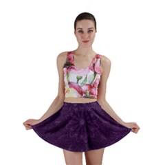 Background Purple Mandala Lilac Mini Skirt by Celenk