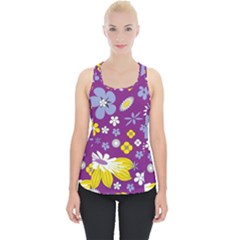 Floral Flowers Piece Up Tank Top