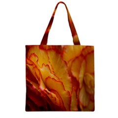 Flowers Leaves Leaf Floral Summer Zipper Grocery Tote Bag by Celenk