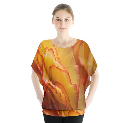 Flowers Leaves Leaf Floral Summer Blouse by Celenk