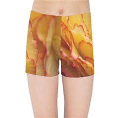 Flowers Leaves Leaf Floral Summer Kids Sports Shorts