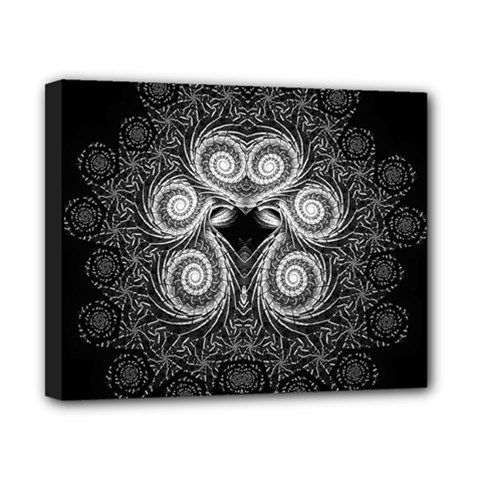 Fractal Filigree Lace Vintage Canvas 10  X 8  by Celenk