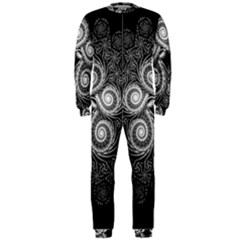 Fractal Filigree Lace Vintage Onepiece Jumpsuit (men)  by Celenk