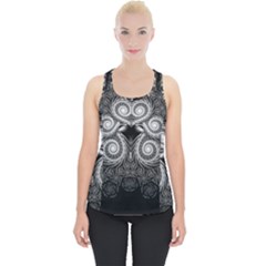 Fractal Filigree Lace Vintage Piece Up Tank Top by Celenk