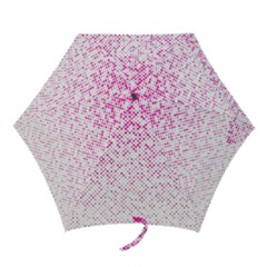 Halftone Dot Background Pattern Mini Folding Umbrellas by Celenk