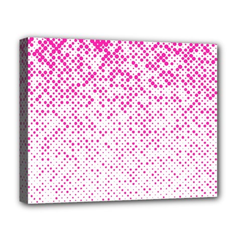 Halftone Dot Background Pattern Deluxe Canvas 20  X 16   by Celenk