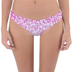 Halftone Dot Background Pattern Reversible Hipster Bikini Bottoms