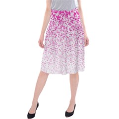 Halftone Dot Background Pattern Midi Beach Skirt by Celenk