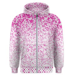 Halftone Dot Background Pattern Men s Zipper Hoodie by Celenk