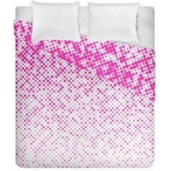 Halftone Dot Background Pattern Duvet Cover Double Side (california King Size) by Celenk