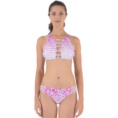 Halftone Dot Background Pattern Perfectly Cut Out Bikini Set