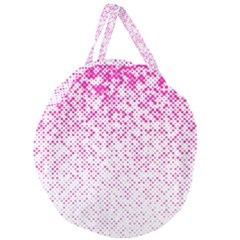 Halftone Dot Background Pattern Giant Round Zipper Tote by Celenk