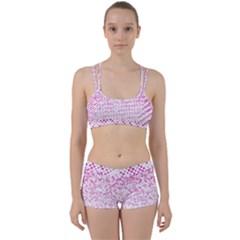 Halftone Dot Background Pattern Women s Sports Set