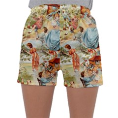 Seamless Vintage Design Sleepwear Shorts