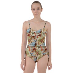 Seamless Vintage Design Sweetheart Tankini Set