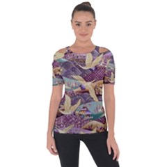 Textile Fabric Cloth Pattern Short Sleeve Top