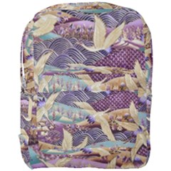 Textile Fabric Cloth Pattern Full Print Backpack by Celenk