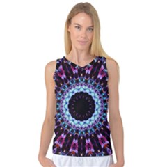 Kaleidoscope Shape Abstract Design Women s Basketball Tank Top by Celenk