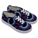 Kaleidoscope Shape Abstract Design Kids  Classic Low Top Sneakers View3