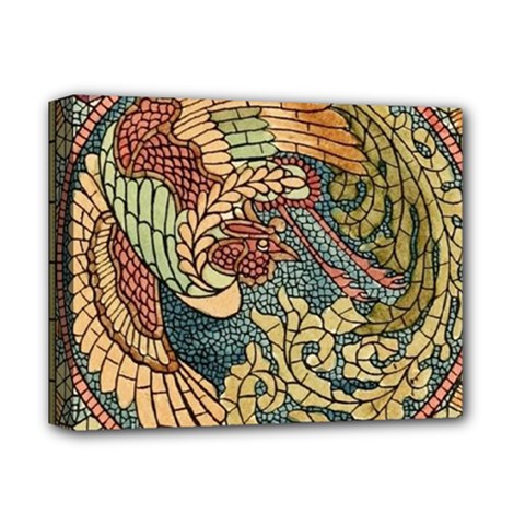 Wings Feathers Cubism Mosaic Deluxe Canvas 14  X 11  by Celenk