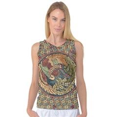 Wings Feathers Cubism Mosaic Women s Basketball Tank Top by Celenk