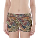 Wings Feathers Cubism Mosaic Boyleg Bikini Wrap Bottoms View1