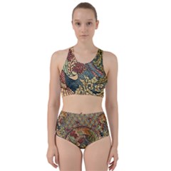 Wings Feathers Cubism Mosaic Racer Back Bikini Set