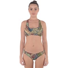 Wings Feathers Cubism Mosaic Cross Back Hipster Bikini Set