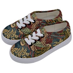 Wings Feathers Cubism Mosaic Kids  Classic Low Top Sneakers