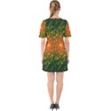 Beautiful Orange-Green Desert Cactus Fractalspiral Sixties Short Sleeve Mini Dress View2