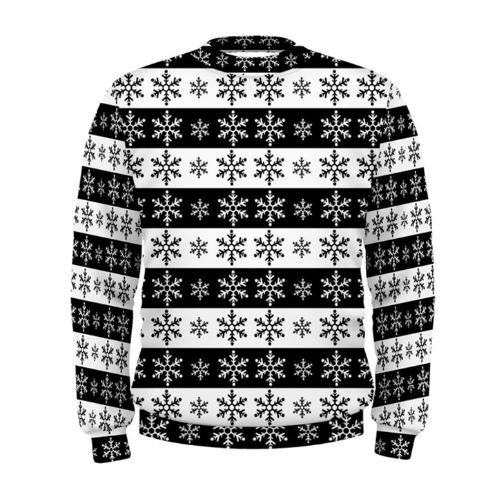 Snowflakes - Christmas pattern Men s Sweatshirt