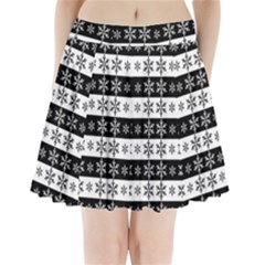 Snowflakes - Christmas Pattern Pleated Mini Skirt by Valentinaart