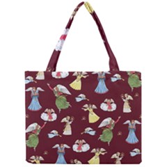 Christmas Angels  Mini Tote Bag by Valentinaart