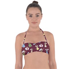 Christmas Angels  Halter Bandeau Bikini Top