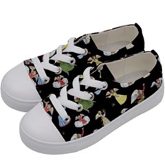 Christmas Angels  Kids  Low Top Canvas Sneakers by Valentinaart