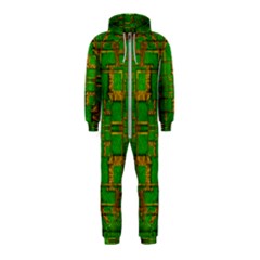 Golden Green And  Sunshine Pop Art Hooded Jumpsuit (kids)