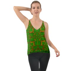 Golden Green And  Sunshine Pop Art Cami