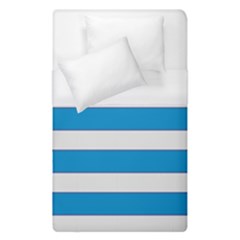 Blue And White Lines Duvet Cover (single Size) by berwies