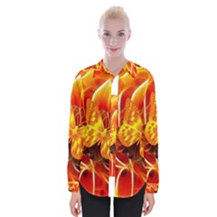 Arrangement Butterfly Aesthetics Orange Background Womens Long Sleeve Shirt