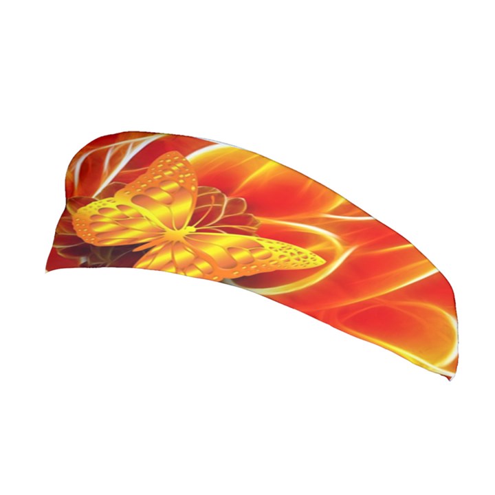 Arrangement Butterfly Aesthetics Orange Background Stretchable Headband