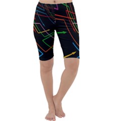 Arrows Direction Opposed To Next Cropped Leggings  by Celenk