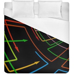 Arrows Direction Opposed To Next Duvet Cover (king Size) by Celenk