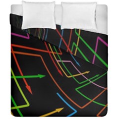 Arrows Direction Opposed To Next Duvet Cover Double Side (california King Size) by Celenk