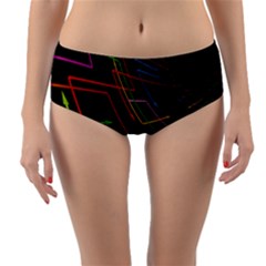 Arrows Direction Opposed To Next Reversible Mid-waist Bikini Bottoms