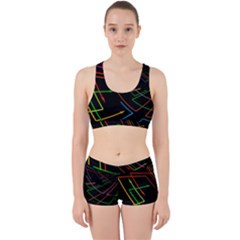 Arrows Direction Opposed To Next Work It Out Sports Bra Set by Celenk