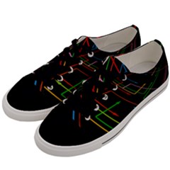 Arrows Direction Opposed To Next Men s Low Top Canvas Sneakers by Celenk