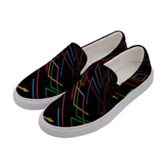 Arrows Direction Opposed To Next Women s Canvas Slip Ons by Celenk