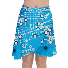 Block Chain Data Records Concept Chiffon Wrap by Celenk