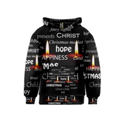 Candles Christmas Advent Light Kids  Pullover Hoodie by Celenk