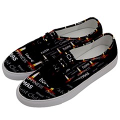 Candles Christmas Advent Light Men s Classic Low Top Sneakers by Celenk